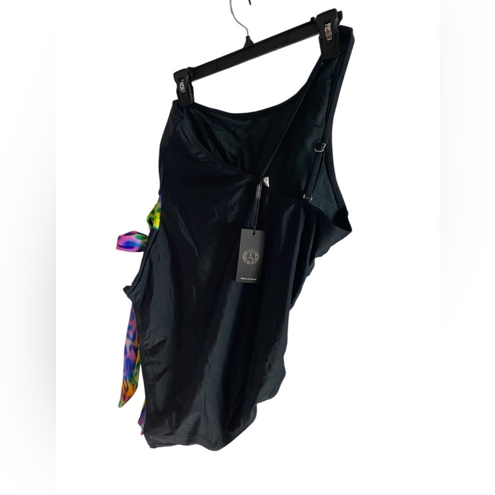 RELLECIGA Black One-Piece Swimsuit with Vibrant Accents - Picture 3 of 5